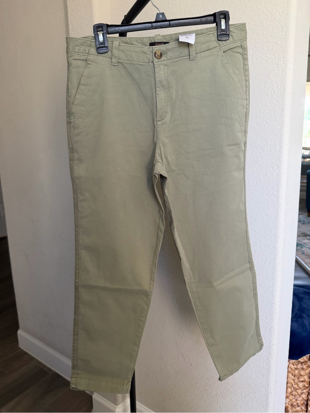 Quince Stretch Cotton Twill Girlfriend Chino Pants / Olive 29  NWOT